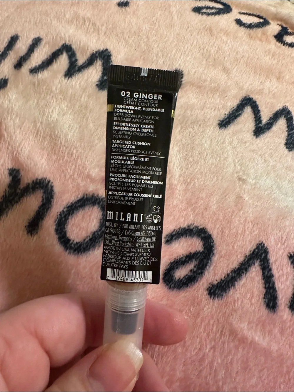 Milani Conceal + Perfect Cream Contour 02 Ginger - Black Packaging